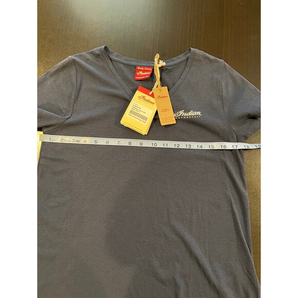 Indian Motorcycle Patriotic Gray T-Shirt Small - Picture 6 of 8
